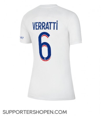 Paris Saint-Germain Marco Verratti #6 Tredje Matchtröja Dam 2022-23 Kortärmad